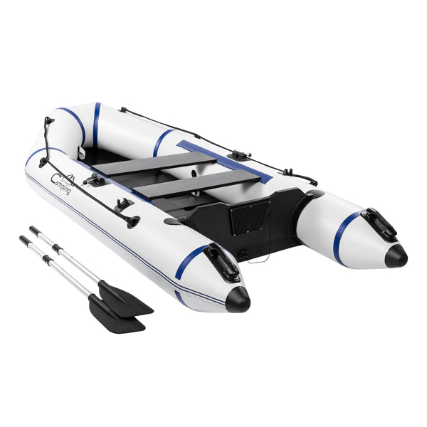 Camping Survivals 10ft PVC 330kg Water Adult Assault Boat Off-White