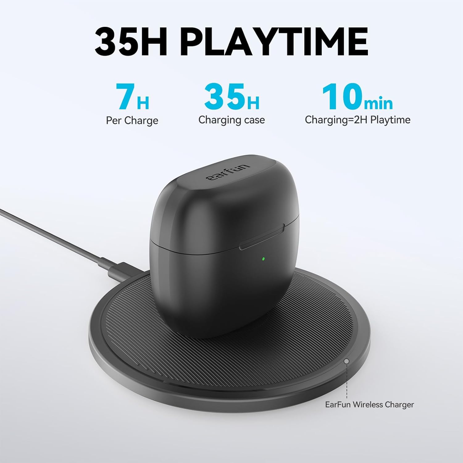 EarFun Wireless Earbuds, Adaptive Hybrid Active Noise  Cancellation Technology