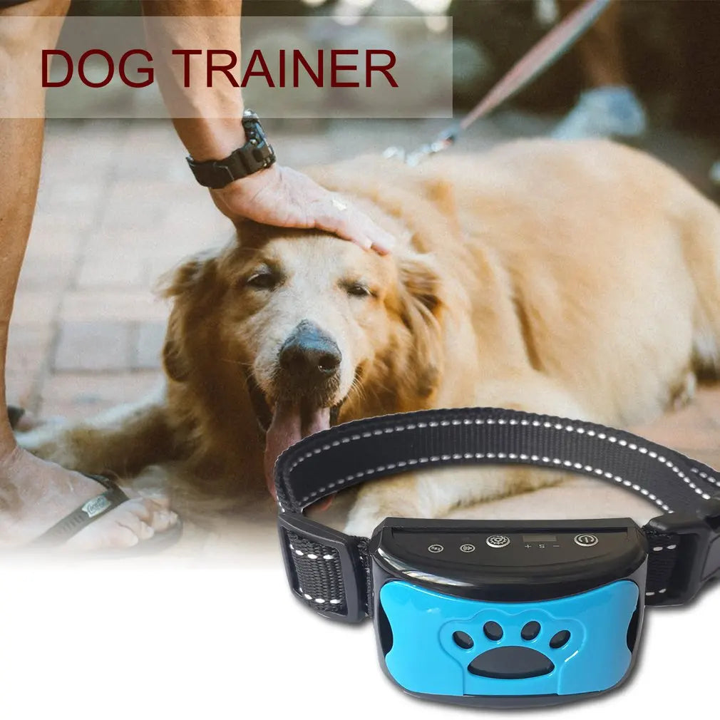 Pet Dog Anti Barking Device Electric Dogs Training Collar Dog Collar Usb Chargeable Stop Barking Vibration Anti Bark Devices