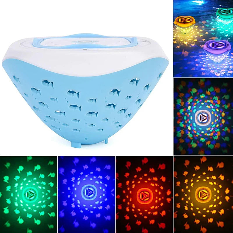 Baby Bath Toy Underwater LED Lights for Bath Waterproof for Hot Tub Pond Pool Fountain Waterfall Aquarium Kids Pool Toy Up Decor