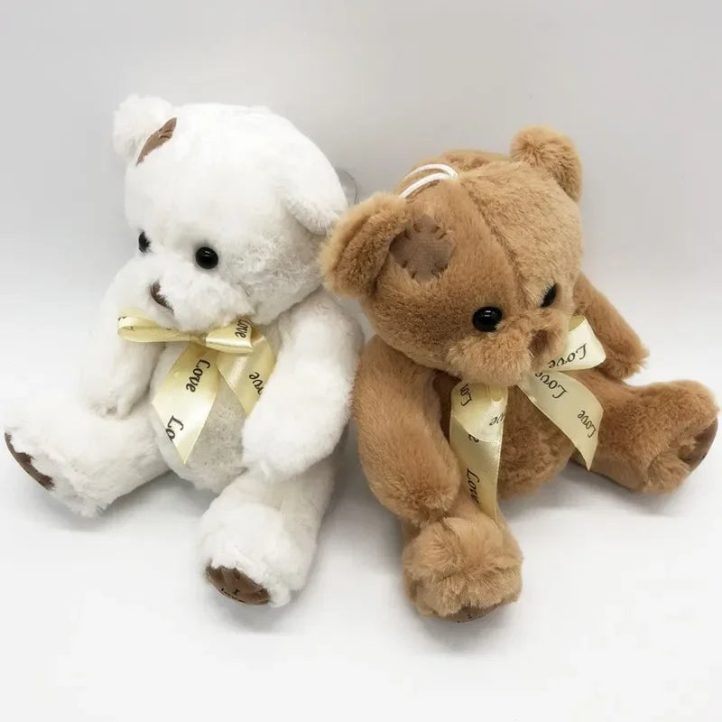 18cm 1pc Amazing Patch Bear Soft Plush Toys Stuffed Animal Teddy Bear Doll Birthday Christmas Gift Kids Brinquedos Baby Toy