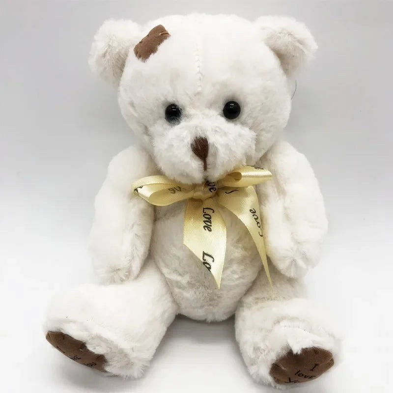 18cm 1pc Amazing Patch Bear Soft Plush Toys Stuffed Animal Teddy Bear Doll Birthday Christmas Gift Kids Brinquedos Baby Toy